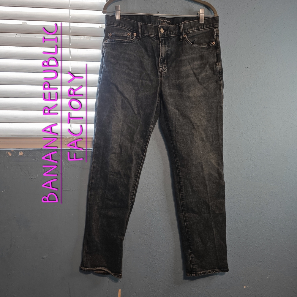 Banana Republic Factory Blue Travel Jeans Slim Fit